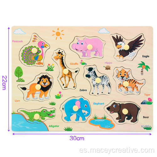 4-8 PCS Board Puzzle sin clavijas